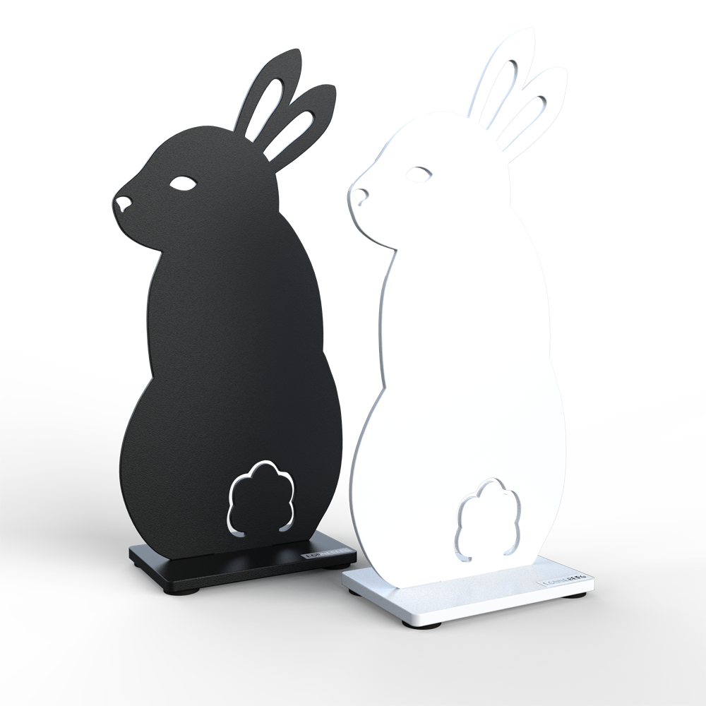 Kanin i vitt och svart