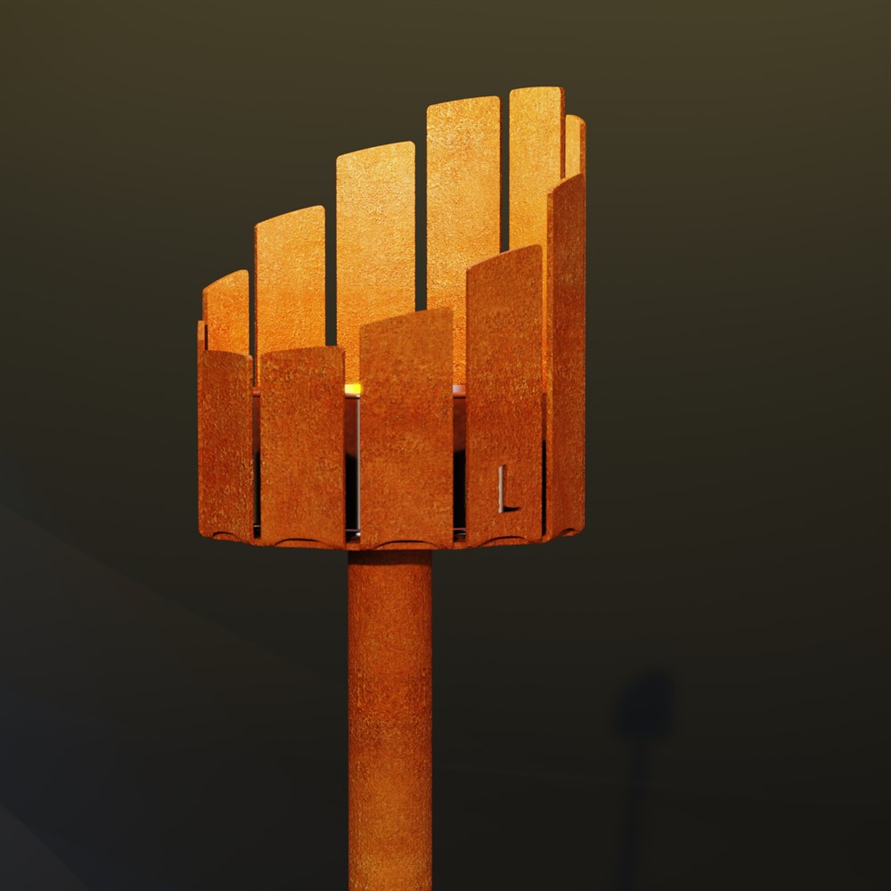 Marschallhållare i Corten