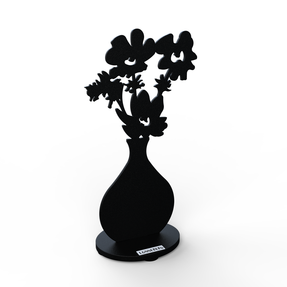 Bordsbukett svart 20 cm