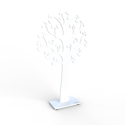 Träd love 35 cm vit