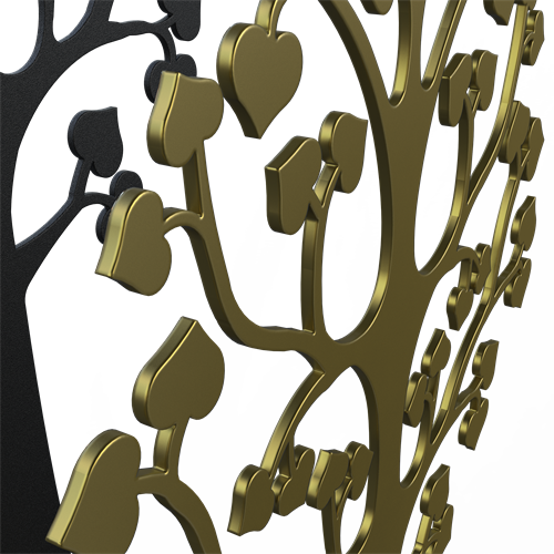 Tree of love close-up