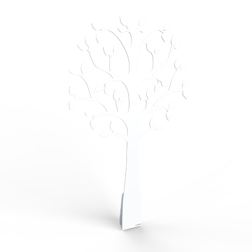 Väggträd vit 70cm