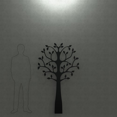 Väggträd svart 180cm