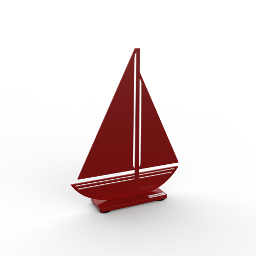 Segelbåt röd 20cm