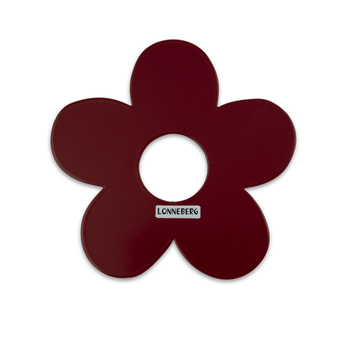 Bordeskor blomma röd