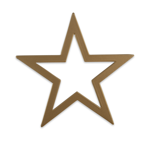 Decoration star gold