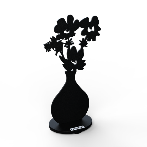 Bordsbukett svart 20 cm