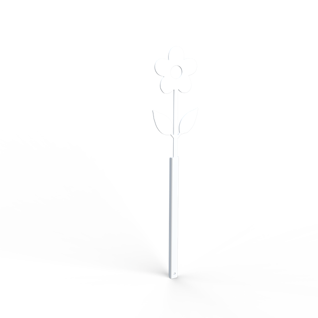 Flower stick for pot 50 cm white