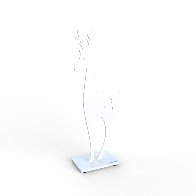 Deer 30 cm white