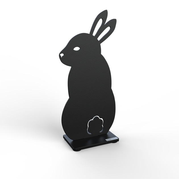 Rabbit 25 cm black structure