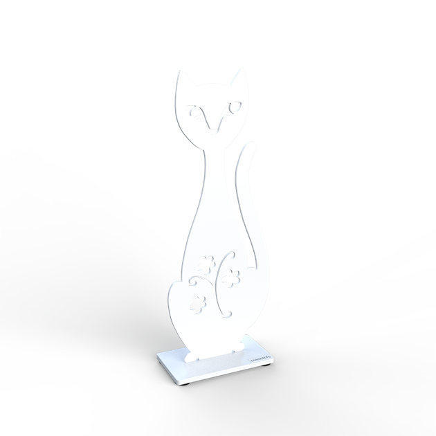 Cat 15 cm white