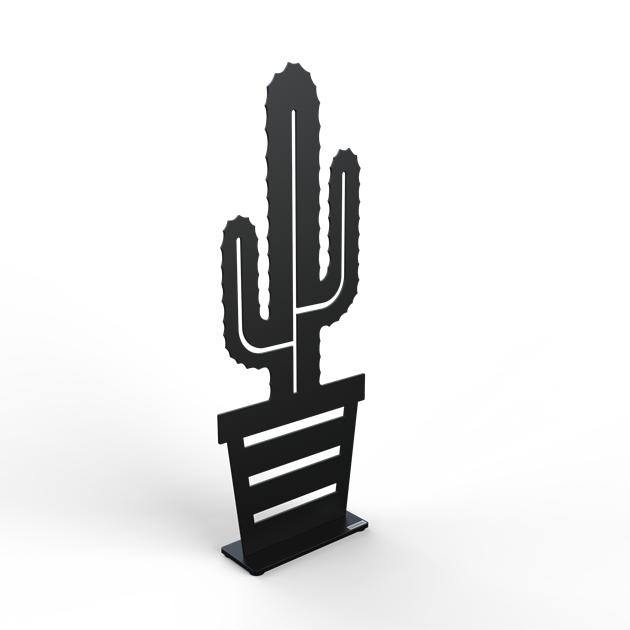 Cactus Cowboy 50 cm black structure