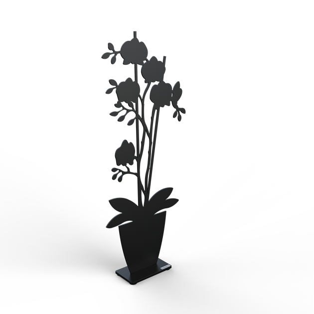 Orchid 50 cm black structure