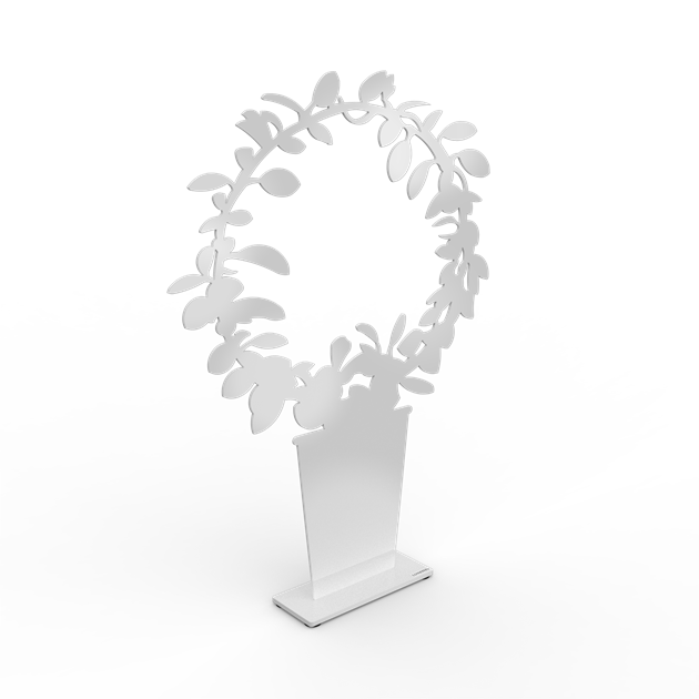 Hoya in a circle 30 cm white