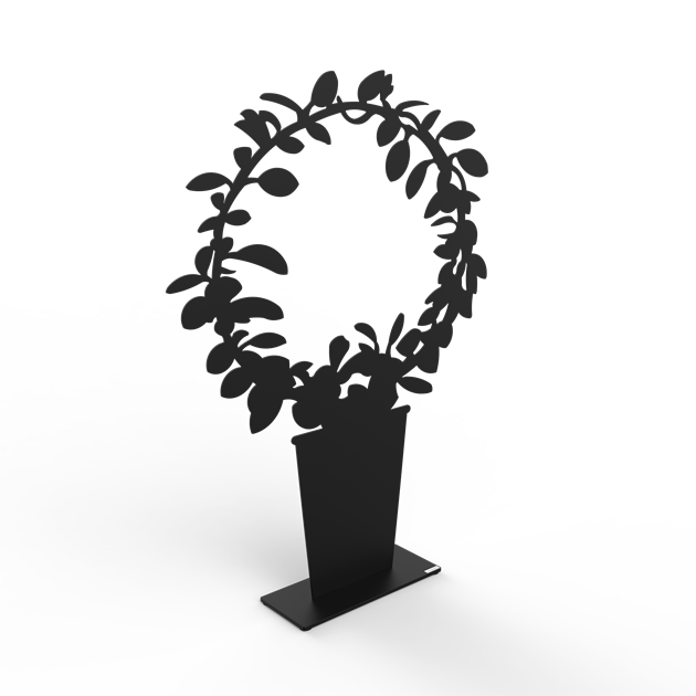 Hoya in a circle 70 cm black structure