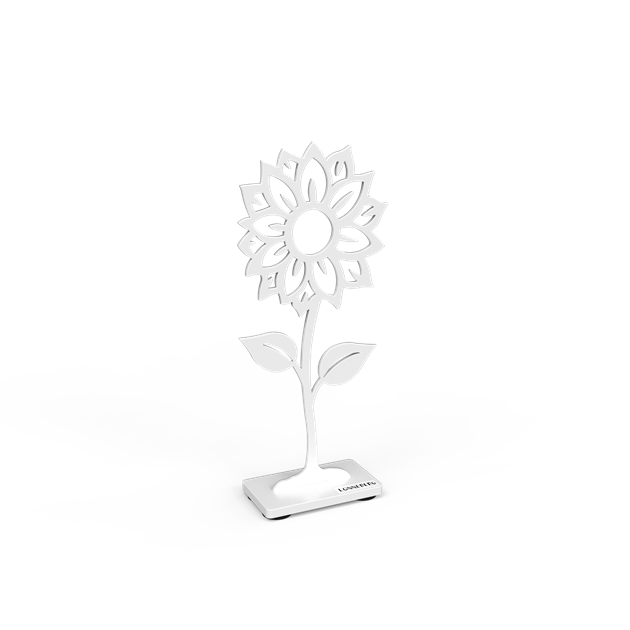 Sunflower 20 cm white