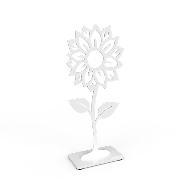 Sunflower 30 cm white