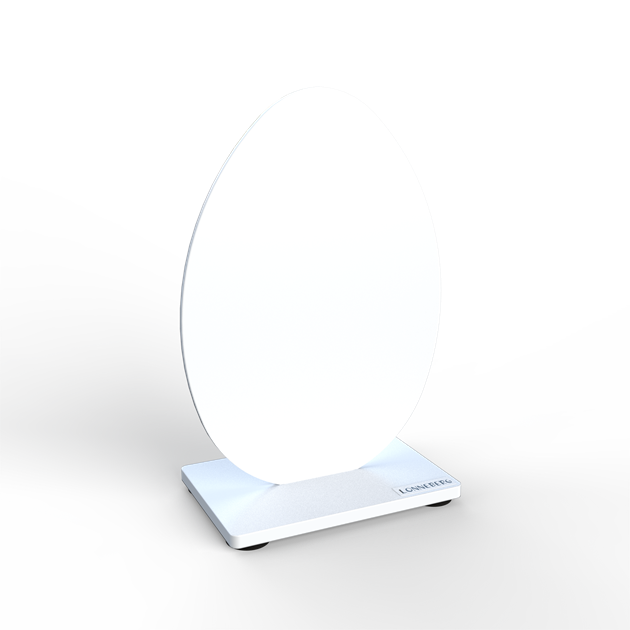 Egg solid 15 cm white