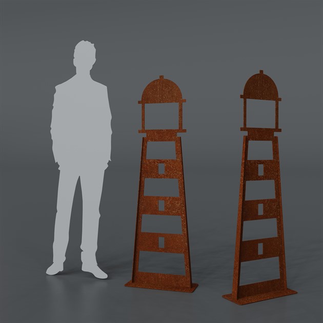 Lighthouse 150 cm corten