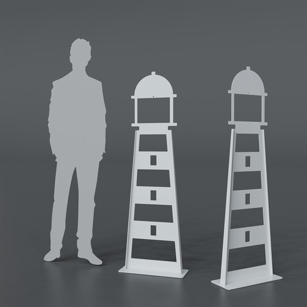 Lighthouse 150 cm white
