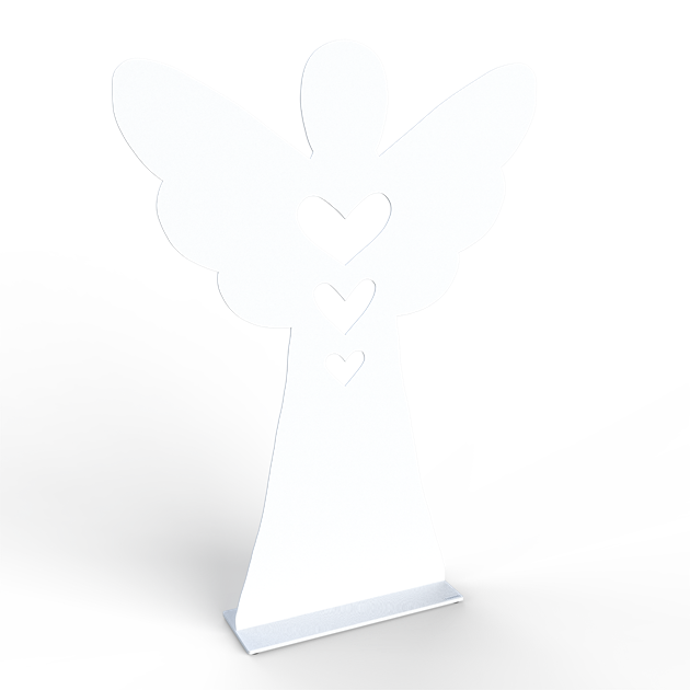 Angel heart 70 cm white
