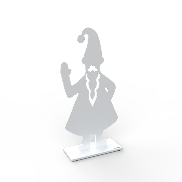 Santa Claus 30 cm white