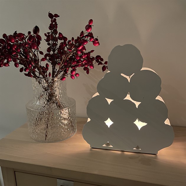 Snow lantern 30 cm white