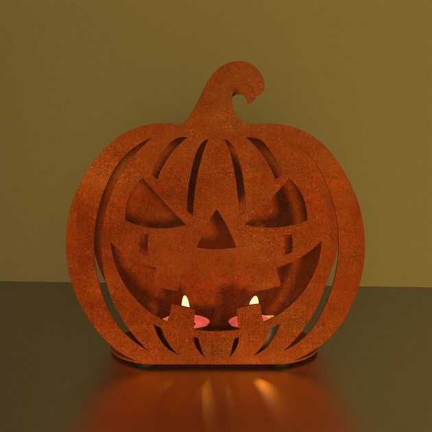 Pumpa Halloween 20 cm corten
