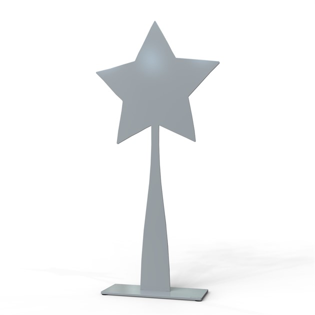 Rising star 70 cm silver