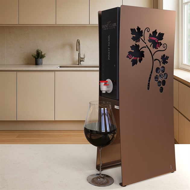 Bag in boxställ vinranka brun anodic