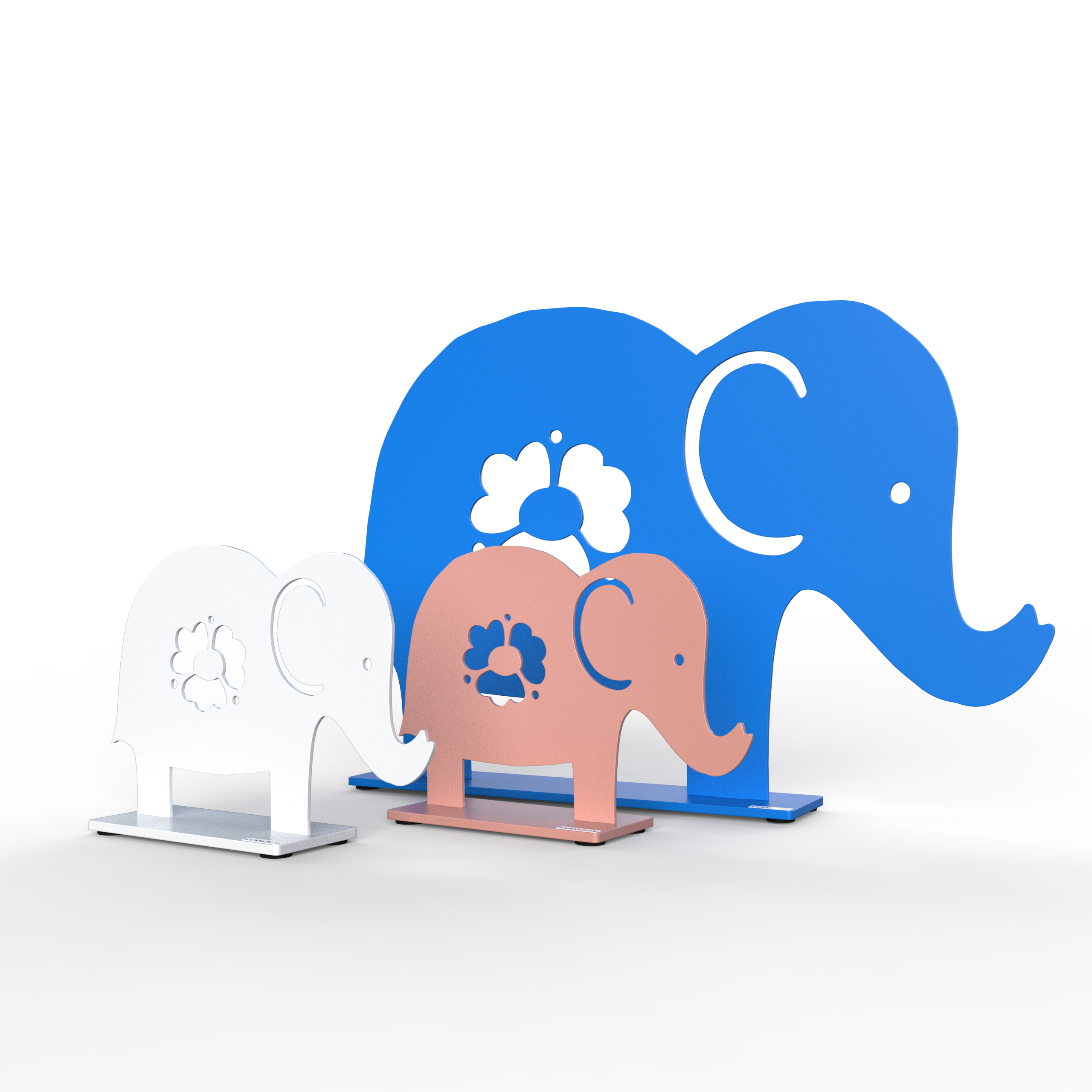 Elephant 20 cm white